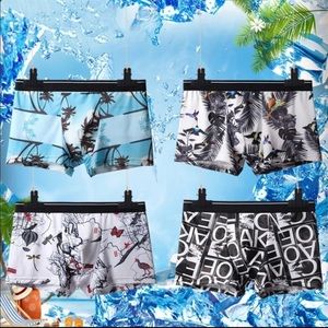 Set 5 pieces Boxer Trunk Fashion Print Breathable.